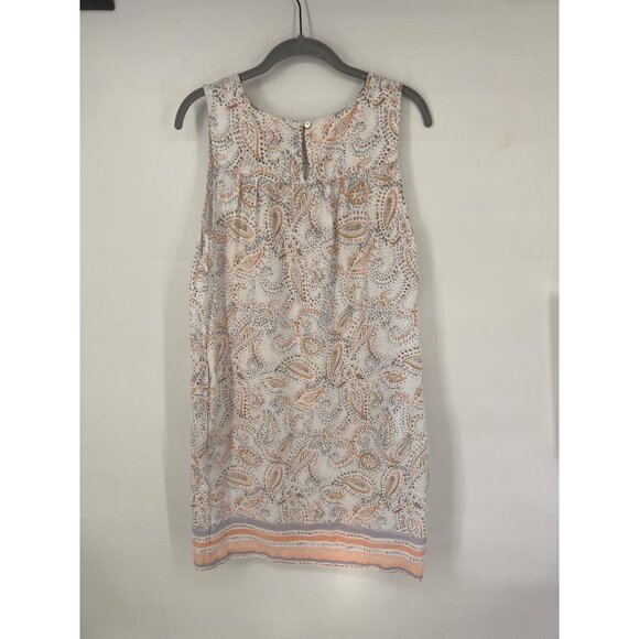 Rachel Ashwell Womens 100% Linen Paisley Shift Dress Size Medium Pastel Pink - Picture 4 of 5